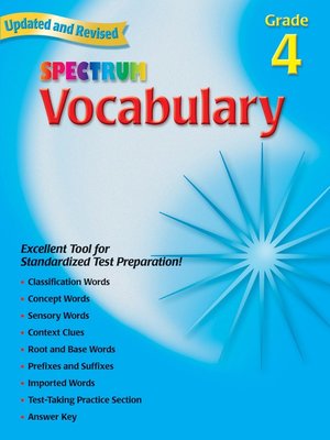 cover image of Vocabulary, Grade 4